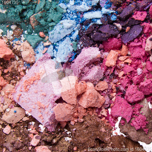 Image of crushed eyeshadows