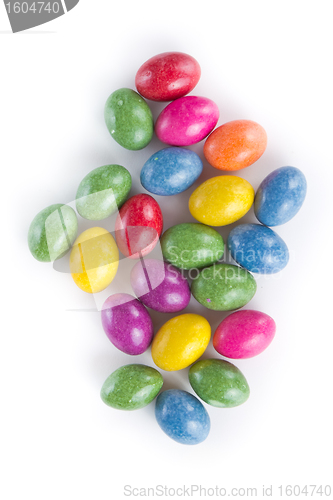 Image of easter eggs isolated