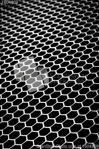 Image of abstract metallic grid