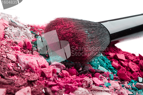 Image of set of multicolor crushed eyeshadows