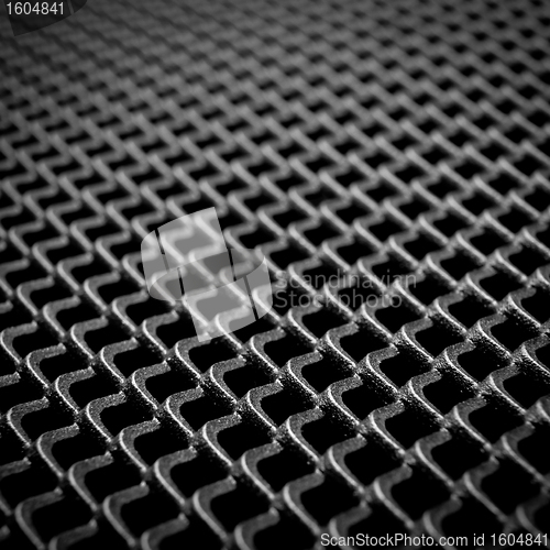 Image of abstract metallic grid