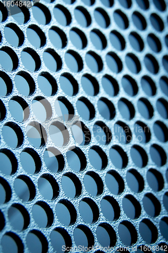 Image of abstract metallic grid