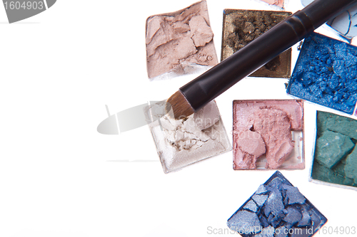 Image of multicolored crushed eyeshadows