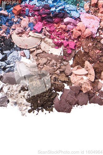 Image of set of multicolor crushed eyeshadows