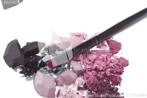 Image of multicolored crushed eyeshadows