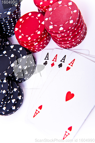 Image of playing cards and poker chips