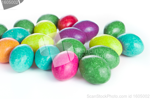 Image of easter eggs isolated