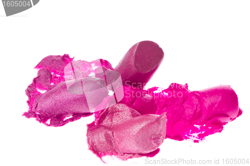 Image of crushed lipsticks