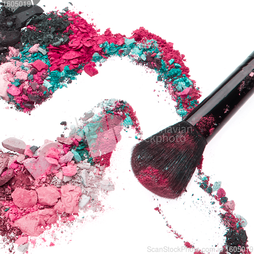 Image of crushed eyeshadows