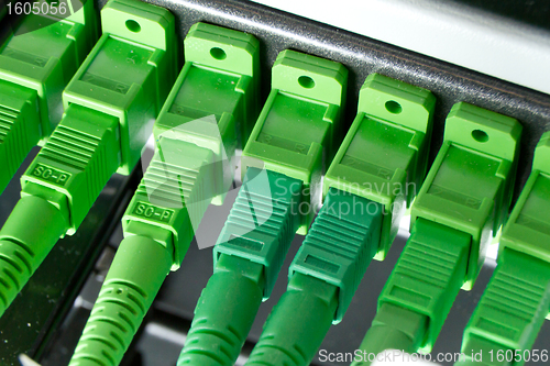 Image of optic fiber hub