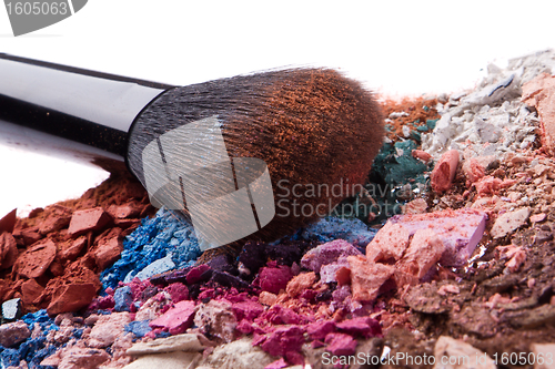 Image of set of multicolor crushed eyeshadows