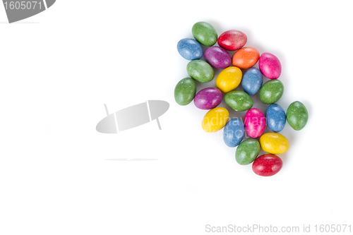 Image of easter eggs isolated
