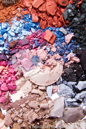 Image of crushed eyeshadows