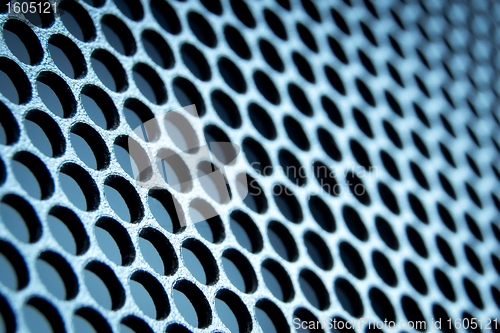 Image of abstract metallic grid