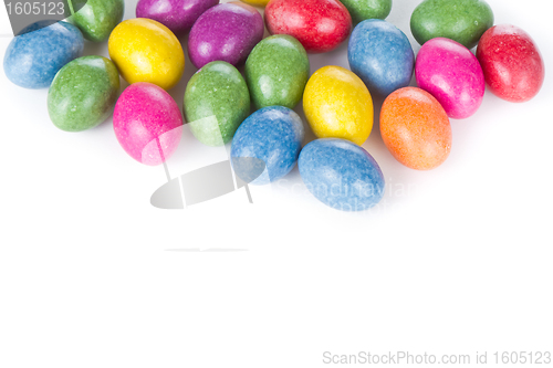 Image of easter eggs isolated