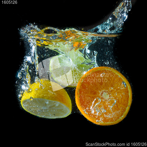 Image of fruit splash