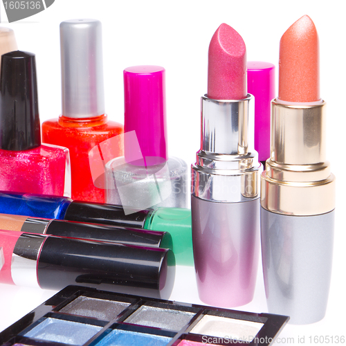 Image of set of cosmetic products