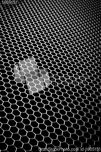 Image of abstract metallic grid