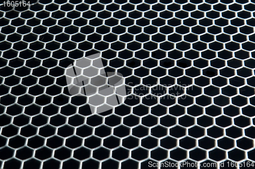 Image of abstract metallic grid