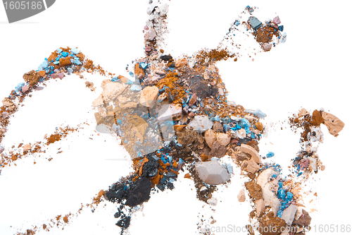 Image of crushed eyeshadows