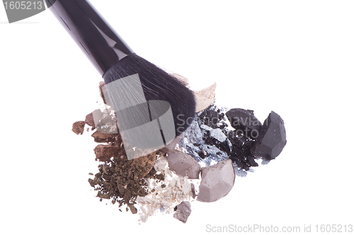 Image of multicolored crushed eyeshadows