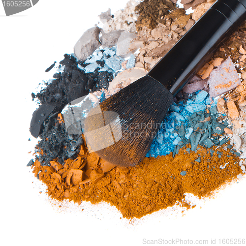 Image of set of multicolor crushed eyeshadows