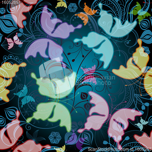 Image of Seamless floral pattern
