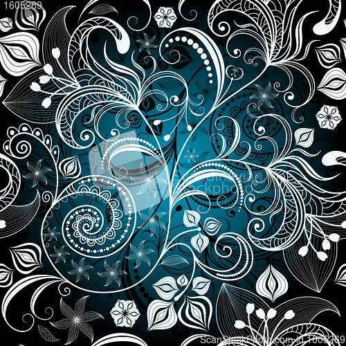 Image of Vintage seamless floral pattern