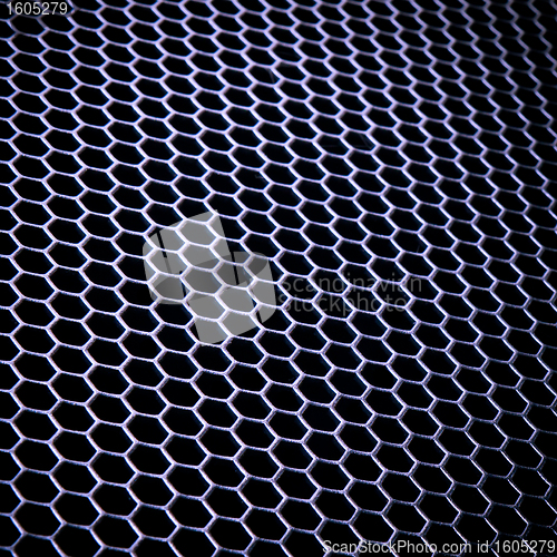 Image of abstract metallic grid