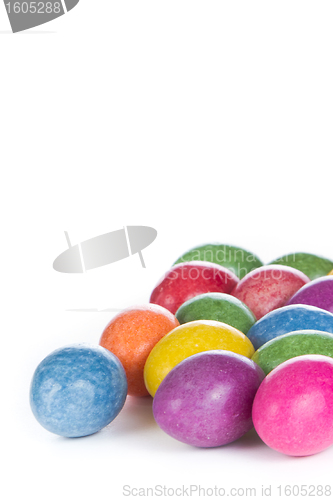 Image of easter eggs isolated