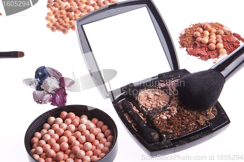 Image of crushed compact eyeshadows