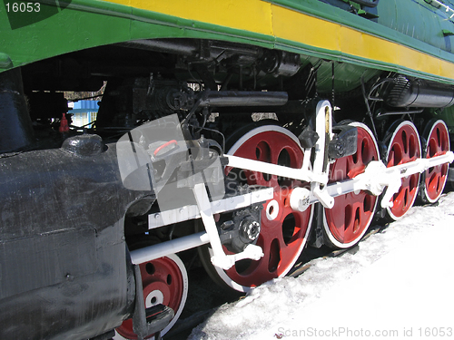 Image of locomotive wheels