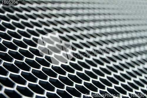 Image of abstract metallic grid