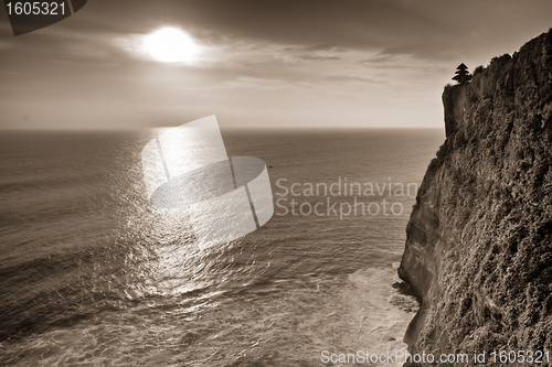 Image of cliff of Uluwatu Temple, Bali, Indonesia