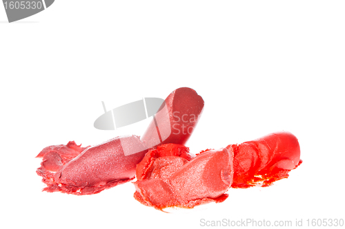 Image of crushed lipsticks