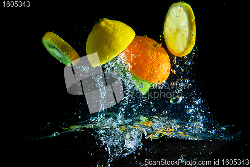 Image of fruit splash