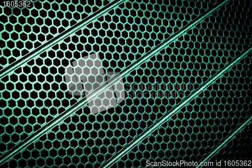 Image of abstract metallic grid