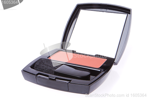 Image of compact blush with brush