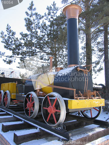 Image of Old russian steam locomotive