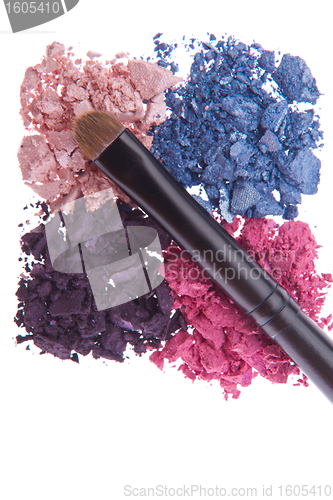 Image of crushed eyeshadows