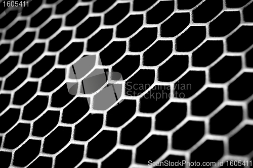 Image of abstract metallic grid