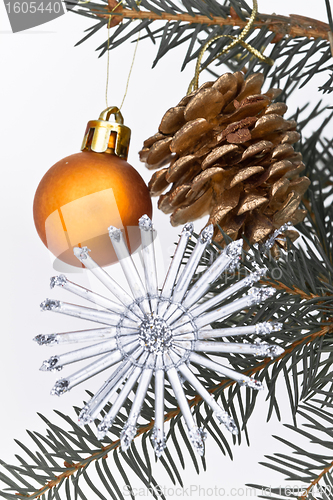Image of Christmas tree decorated