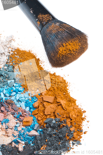 Image of set of multicolor crushed eyeshadows