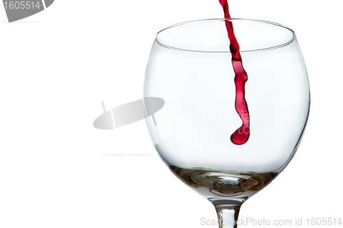 Image of pouring red wine 