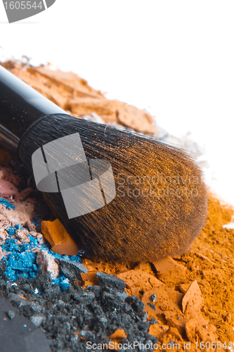 Image of set of multicolor crushed eyeshadows