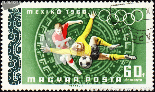 Image of Football on post stamp