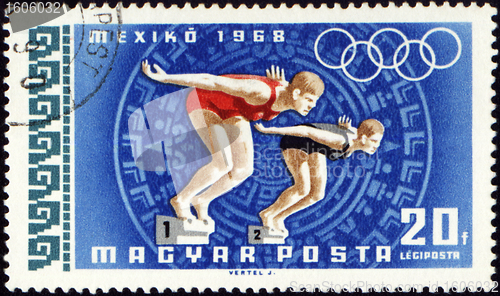 Image of Swimming on post stamp