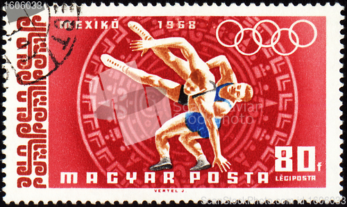 Image of Wrestling on post stamp