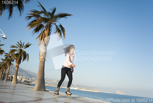 Image of Woman skating