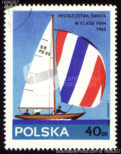 Image of Yacht Finn on post stamp